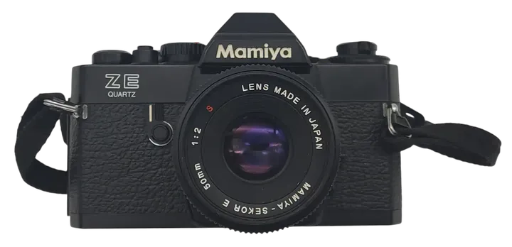 Mamiya ZE analoge Spiegelreflex Kamera + Zusatzobjektiv & Blitzgerät  - Bild 3