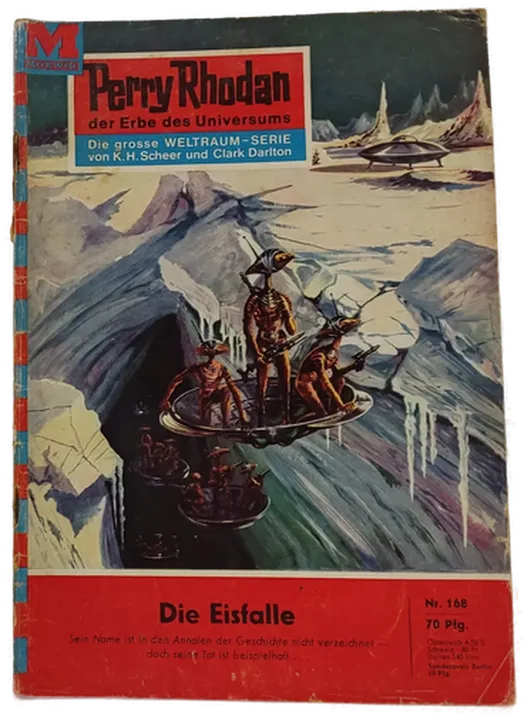  Romanheft Perry Rhodan Die Eisfalle Erstauflage Nr.168 - Bild 1