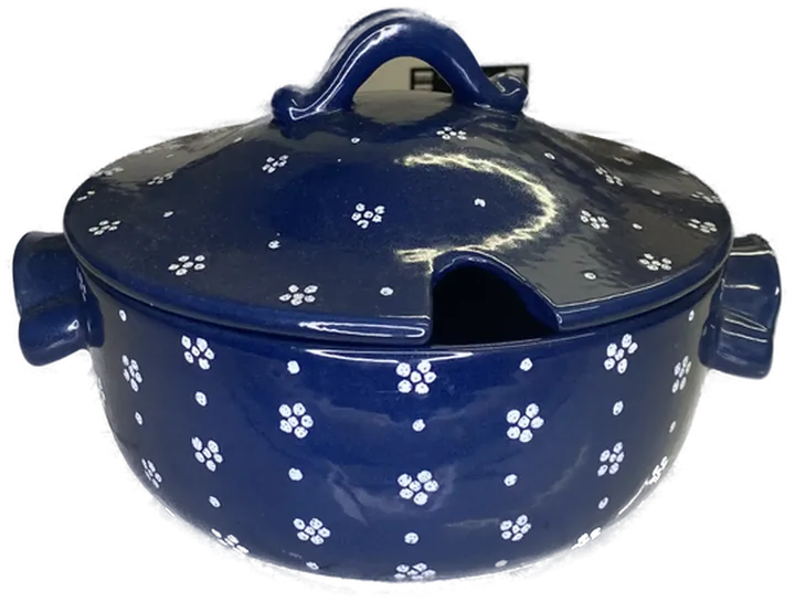 Gmundner Keramik - Suppentopf - Dirndl Blau  - Bild 1