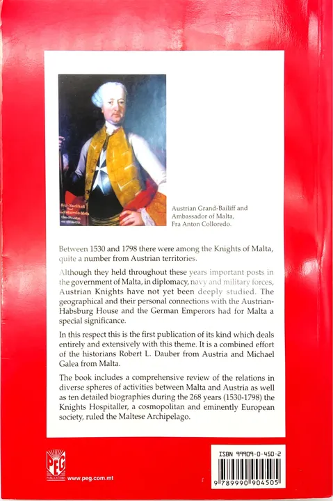 Austrian Knights of Malta - Relations Malta-Austria 1530-1798 - Robert L. Dauber, Michael Galea - Bild 2