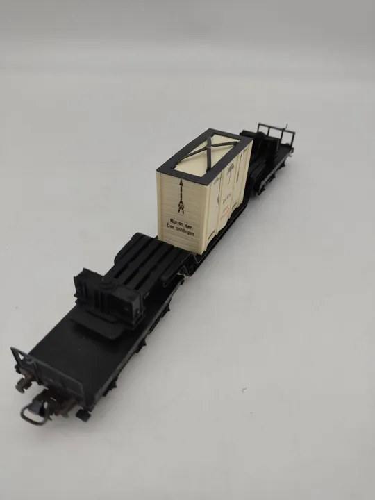Märklin 4618 Tiefladewagen mit Kiste im Originalkarton  - Bild 3