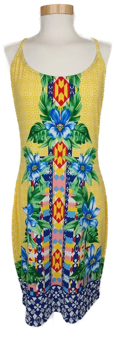 Bodyflirt Damen Sommerkleid gelb/grün/blau geblümt - 40/42 - Bild 1