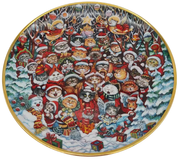 Santa Claws Weihnachtsteller – Exquisite Deko für festliche Anlässe von Bill Bell - Bild 1