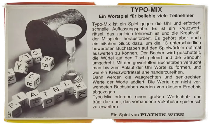 Typo Mix - Würfelspiel, Piatnik - Bild 2