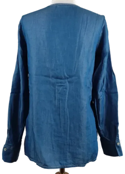 Massimo Dutti Damen Bluse blau - 34 - Bild 3