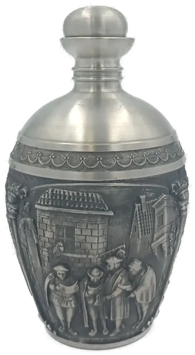 Zinnkaraffe und Zinnbecher für Schnaps/Likör (7-teilig) - Bild 5