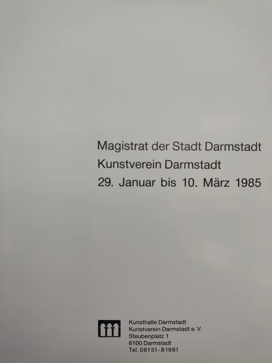 Helmut Lander. Köpfe und Figuren. Plastik und Zeichnung - Kunstverein Darmstadt (29. Januar bis 10. März 1985) - Bild 3