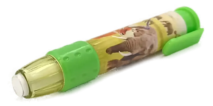 Radiergummistift grün mit Tiermotiv - Bild 1
