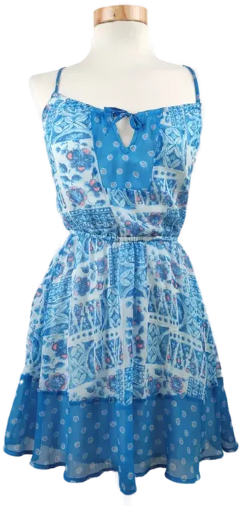 HOLLISTER Damen Sommerkleid blau geblümt - Gr. XS - Bild 1
