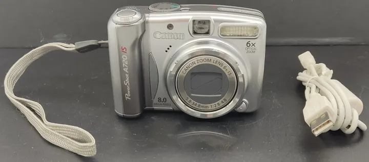 Canon PowerShot A720 IS Digitalkamera silber 8,0 Megapixel mit 4GB SD-Karte - Bild 2