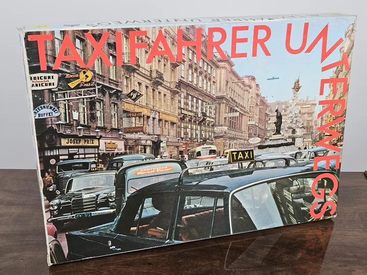 TAXIFAHRER UNTERWEGS - Vintage Gesellschaftsspiel - Piatnik  - Bild 1