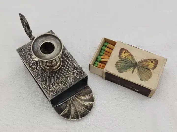 Vintage Kerzen- und Streichholzschachtelhalter - Bild 1