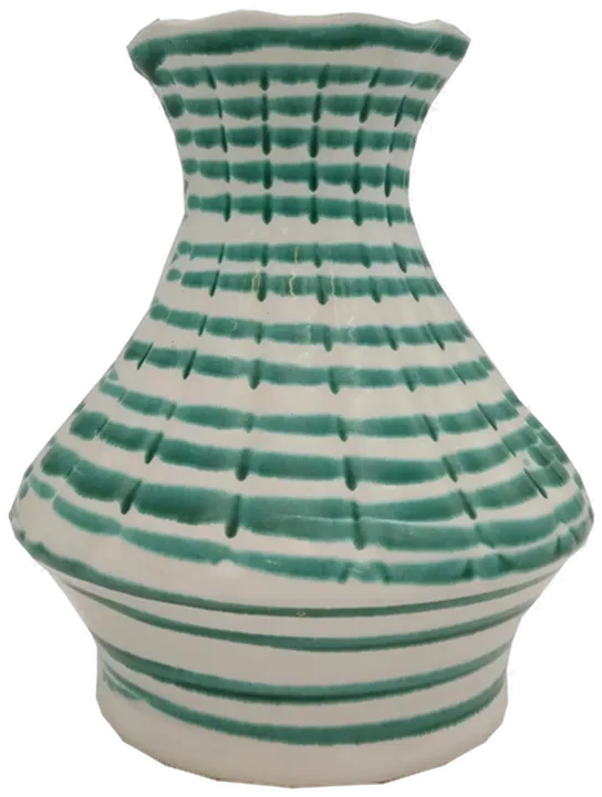 Gmundner Keramik Vase „Grün geflammt“ (Modell F84) - Bild 1