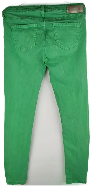 Jeans 'Tally Weijl', lang mit Stretch, grün mit Taschen, Größe 38 - Bild 2