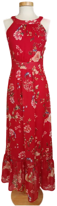 Orsay Damen Kleid rot geblümt - 32/XS - Bild 1