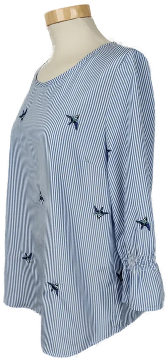 Dressin Damen Hemd Bluse blau weiss - S-M/36-38 - Bild 4