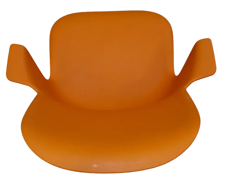 Steelcase Seminarstuhl NODE CHAIR mit praktischem Stauraum - orange  - Bild 4