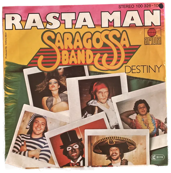 Singles Schallplatte - Saragossa Band - Rasta Man; Destiny - Bild 2