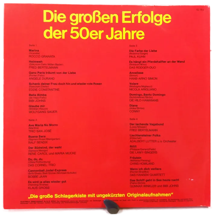 LP Schallplatte - Die großen Erfolge der 50er Jahre - Bild 2
