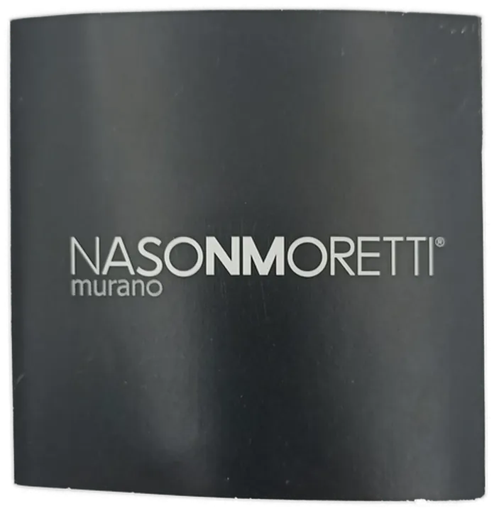Nason & Moretti Muranoglas Antares Vase - schwarz/türkis - Bild 4
