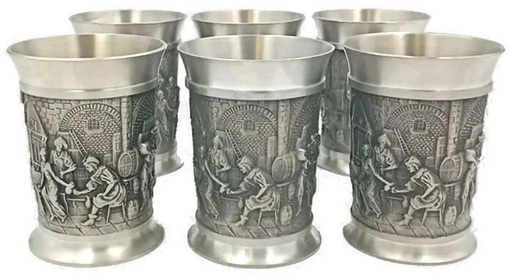 Zinnbecher Set (6-teilig) - Bild 1