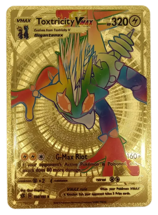  Pokémon Sammelkarte Goldfolie Toxtricity Vmax - Bild 1