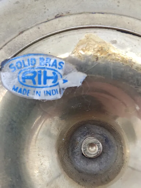 Messing Kerzenhalter made in India - Bild 2