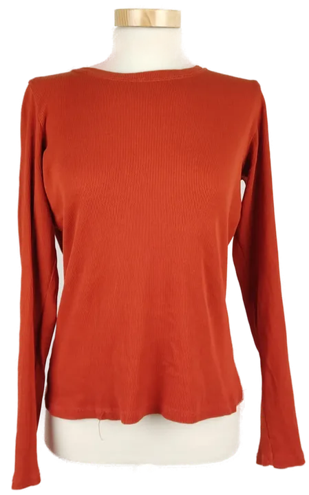 C&A Damen Basic Langarmshirt rot - S  - Bild 1
