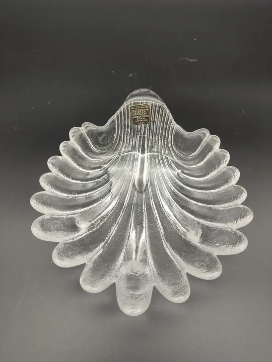 Riedel Bleikristallschale in Muschelform -  23cm x 20cm - Bild 1