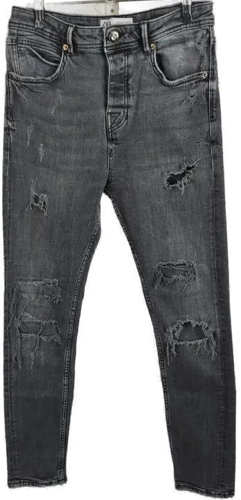 Jungen Jeanshose von Zara Gr. XXXS/ EUR Gr. 40 , Used-Look - Bild 4