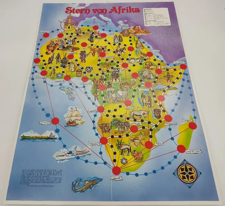 Piantnik Stern von Afrika Retro Brettspiel Klassiker 1987 Nr 6424 - Bild 2