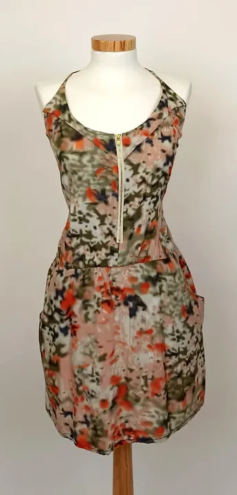 Amisu Minikleid gemustert Gr. 40 - Bild 1