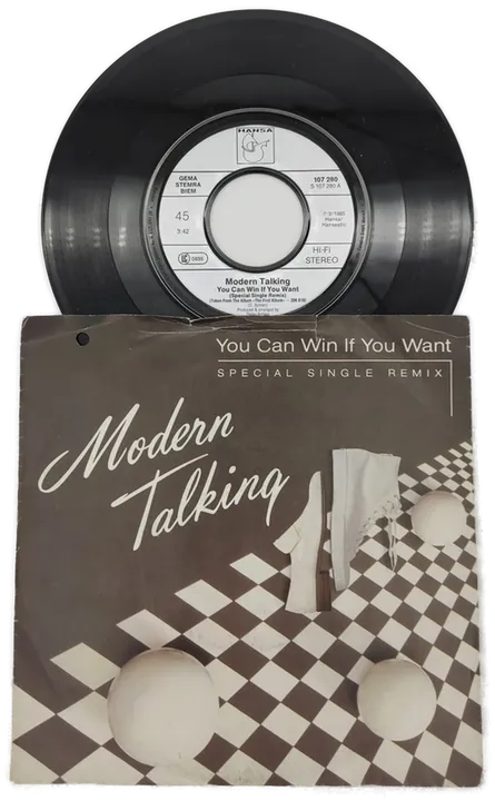 Modern Talking Vinyl Schallplatter - You Can Win If You Want (Speacial Single Remix)  - Bild 2