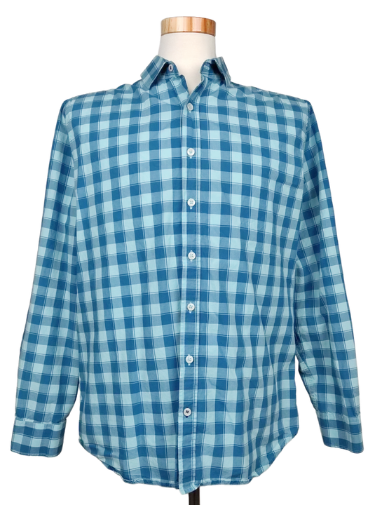 Mango Herren Hemd, blau - Gr. XL  - Bild 1