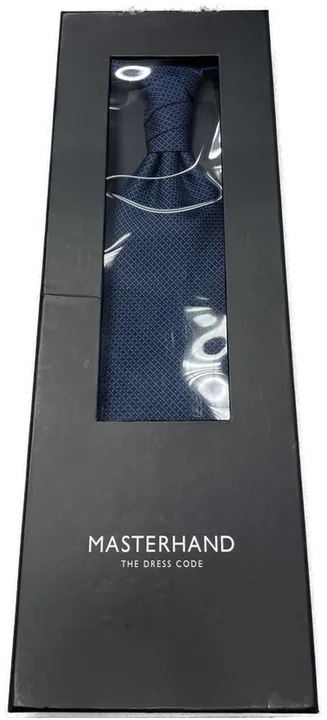 Maserhand - The Dress Code - Krawatte mit Einstecktuch - blau - Bild 2