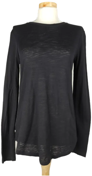 H&M Damen T-Shirt langarm schwarz- XS 34 - Bild 1