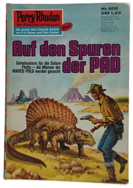 Romanheft Perry Rhodan Auf der Spuren der PAD Erstauflage Nr.608 - Bild 1