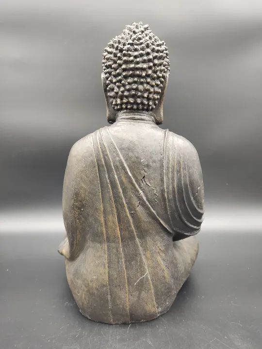 Dekorative Buddha-Figur / sitzend - Dunkelbraun - Bild 2