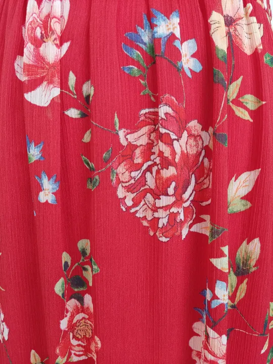 Orsay Damen Kleid rot geblümt - 32/XS - Bild 4