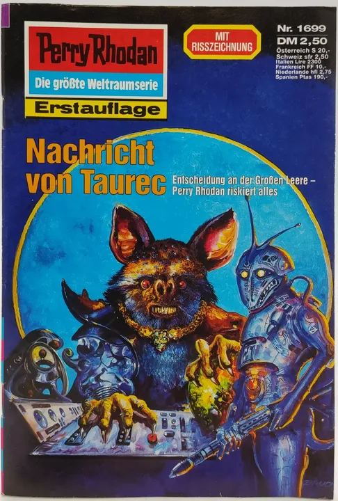  Romanheft Perry Rhodan Nachricht von Taurec Erstauflage Nr.1699 - Bild 1