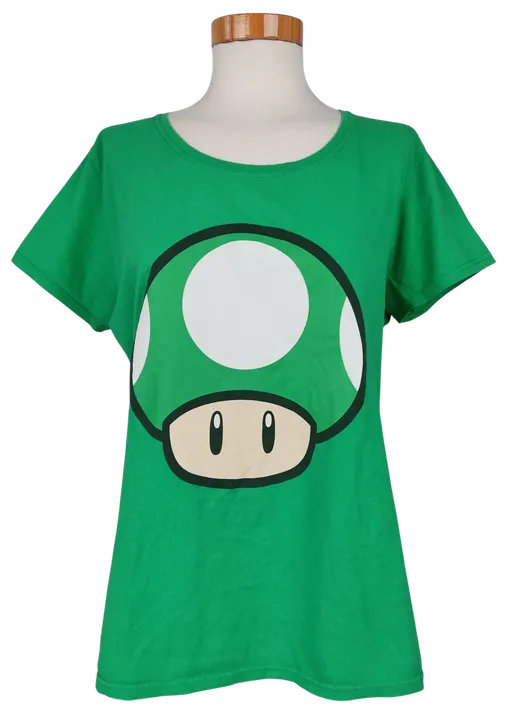SUPER MARIO Damen T-Shirt, grün - Gr. XXL - Bild 1
