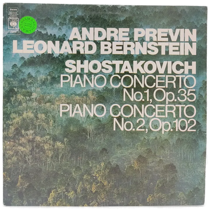 Vinyl LP - Previn, Bernstein, Shostakovich - Piano Concerto No. 1 op. 35 / Piano Concerto No. 2 op. 102 - Bild 1