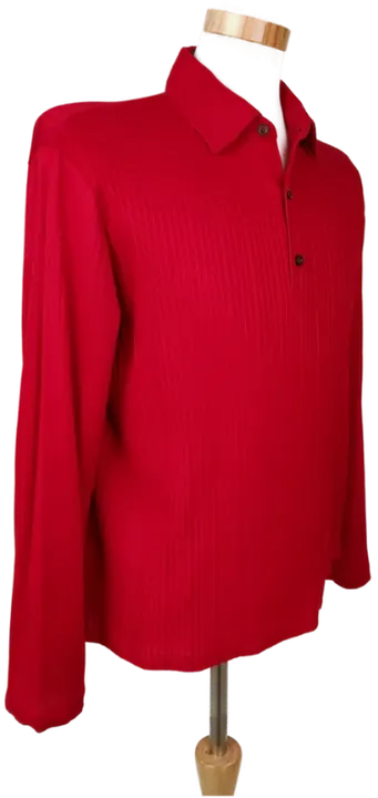 Hugo Boss Herren Longsleeve Shirt, rot - Gr. L - Bild 3