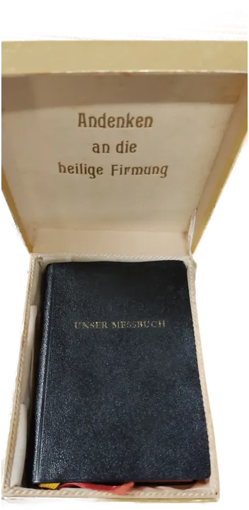 Altes kleines Messbuch - Andenken an die Hl. Firmung - Bild 2