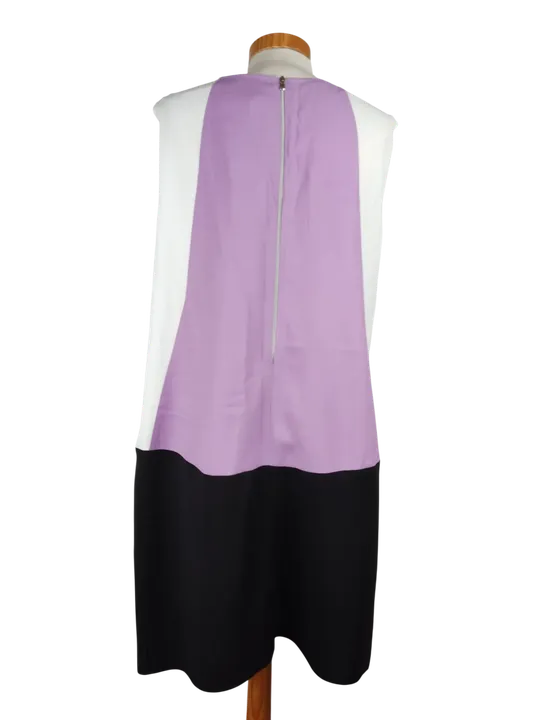 Axara Damen Midikleid, flieder/weiß/schwarz - Gr. 44/XL - Bild 2