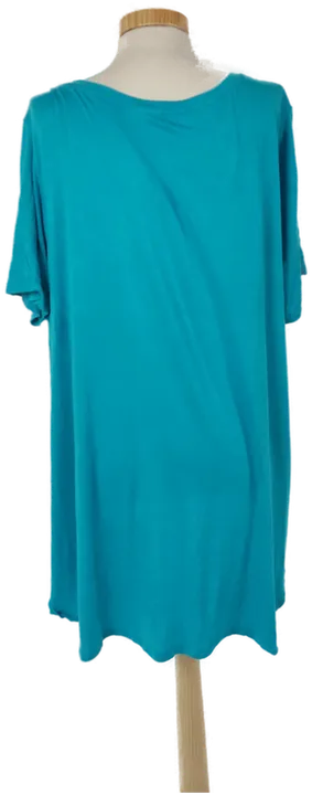 Janina Damen T-Shirt Blau Schmetterling - XXXL/46 - Bild 3