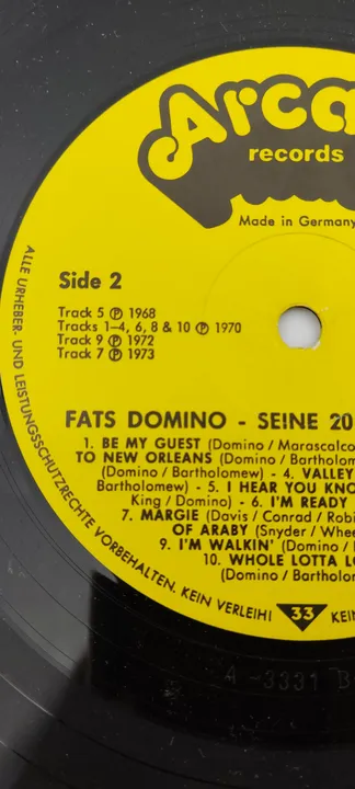 FATS DOMINO LP Vinyl Sein 20 größten Hits Vintage - Bild 3