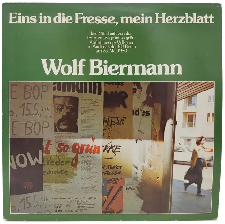 Vinyl LP - Wolf Biermann - Eins in die Fresse, mein Herzblatt, 2-LP's  - Bild 1