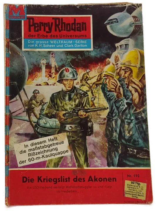  Romanheft Perry Rhodan Die Kriegslist des Akonen Erstauflage Nr.192 - Bild 1