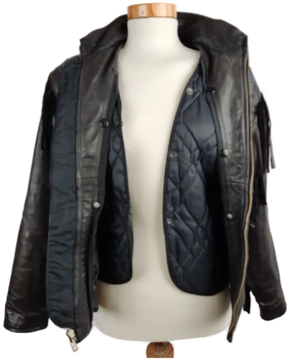 Echtleder-Damen-Motorradjacke – Gr. XS - Bild 4